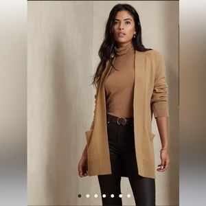 Banana Republic SOFT LUXE CARDIGAN Camel Heather